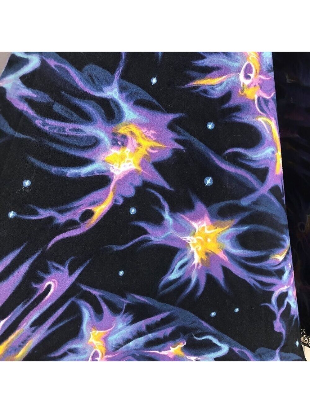 Vintage Y2K Gypsy Skirt Stars Circle Lace Purple Black XS Small - Picture 4 of 6